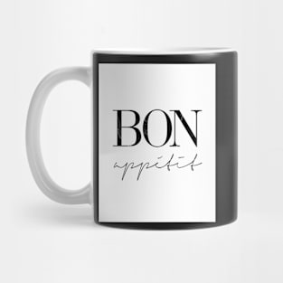 Quote print, Bon appetit, Scandinavian print, Scandinavian, Trendy print, Styled, Scandinavian art, Modern art, Wall art, Print, Minimalistic, Modern Mug